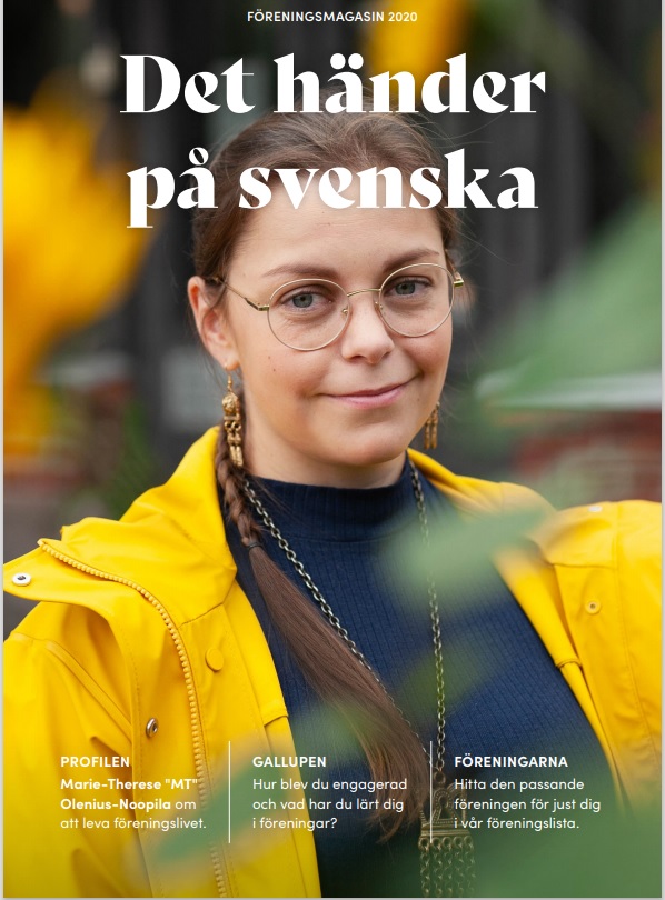 Pärmbild av tidningen Det händer på svenska
