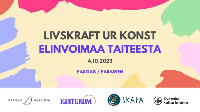 Bannerbild med färggranna färger och texten 